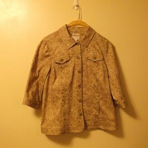 Christopher and Banks 3/4 sleeve  jacket